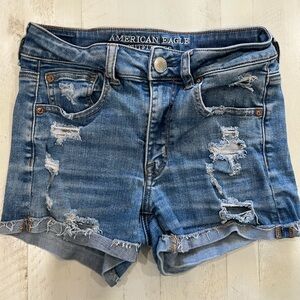American Eagle Outfitters Blue Distressed Jeans